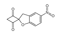 1-(2-acetyl-5-nitro-3H-1-benzofuran-2-yl)ethanone Structure