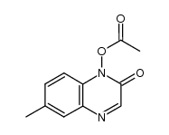 1-acetoxy-6-methyl-2(1H)-quinoxalinone Structure