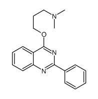 N,N-dimethyl-3-(2-phenylquinazolin-4-yl)oxypropan-1-amine结构式