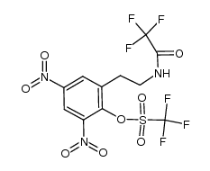 2-(2-(2,2,2-trifluoroacetamido)ethyl)-4,6-dinitrophenyl trifluoromethanesulfonate Structure