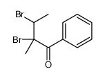 2,3-dibromo-2-methyl-1-phenylbutan-1-one Structure