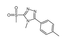 4-methyl-3-(4-methylphenyl)-5-methylsulfonyl-1,2,4-triazole Structure