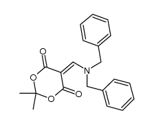 5-(N-N-dibenzyl)-aminomethylene-2,2-dimethyl-1,3-dioxane-4,6-dione Structure