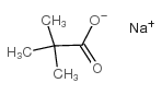 sodium pivalate Structure