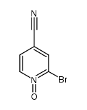 2-bromo-4-cyanopyridine-N-oxide Structure