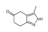 3-甲基-6,7-二氢-1H-吲唑-5(4H)-酮结构式