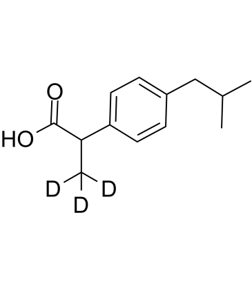 2-(4-Isobutylphenyl)(3,3,3-2H3)propanoic acid structure