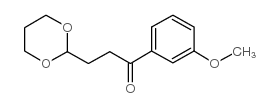 3-(1,3-DIOXAN-2-YL)-3'-METHOXYPROPIOPHENONE结构式