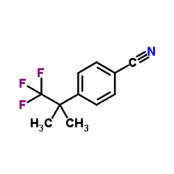 4-(1,1,1-Trifluoro-2-methyl-2-propanyl)benzonitrile结构式