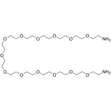 H2n-peg13-ch2ch2nh2 Structure