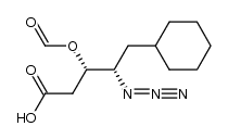 (3S,4S)-4-azido-5-cyclohexyl-3-(formyloxy)pentanoic acid Structure