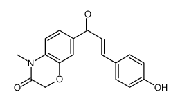 7-[(E)-3-(4-hydroxyphenyl)prop-2-enoyl]-4-methyl-1,4-benzoxazin-3-one Structure