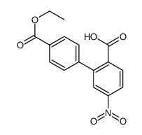 2-(4-ethoxycarbonylphenyl)-4-nitrobenzoic acid结构式