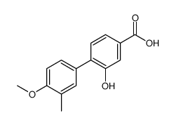 3-hydroxy-4-(4-methoxy-3-methylphenyl)benzoic acid Structure