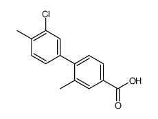 4-(3-chloro-4-methylphenyl)-3-methylbenzoic acid结构式