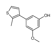 3-methoxy-5-(2-methylthiophen-3-yl)phenol结构式