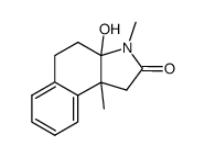 3a-Hydroxy-3,9b-dimethyl-3a,4,5,9b-tetrahydro-1H-benz(e)-indol-2(3H)-one结构式