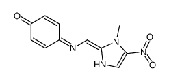 4-[(E)-(3-methyl-4-nitro-1H-imidazol-2-ylidene)methyl]iminocyclohexa-2,5-dien-1-one结构式