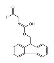 9H-fluoren-9-ylmethyl N-(2-fluoro-2-oxoethyl)carbamate Structure