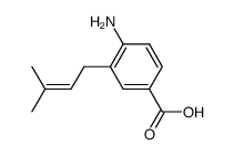 Benzoic acid, 4-amino-3-(3-methyl-2-butenyl)- (9CI) picture