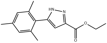 ethyl 5-(2,4,6-trimethylphenyl)-1H-pyrazole-3-carboxylate Structure