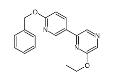 2-ethoxy-6-(6-phenylmethoxypyridin-3-yl)pyrazine Structure