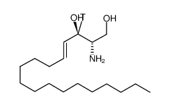 d(+) erythro-2-amino-4-trans-octadecene-1,3-diol [3-3h] Structure