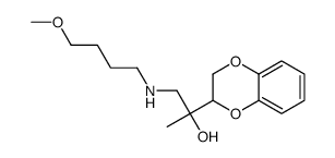 α-[[(4-Methoxybutyl)amino]methyl]-α-methyl-1,4-benzodioxane-2-methanol结构式