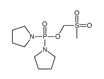 1-[methylsulfonylmethoxy(pyrrolidin-1-yl)phosphoryl]pyrrolidine Structure