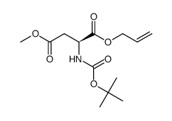 allyl (S)-2-(t-butyloxycarbonylamino)-3-(methoxycarbonyl)propanoate Structure