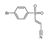 3-(4-bromophenyl)sulfonylprop-2-enenitrile Structure