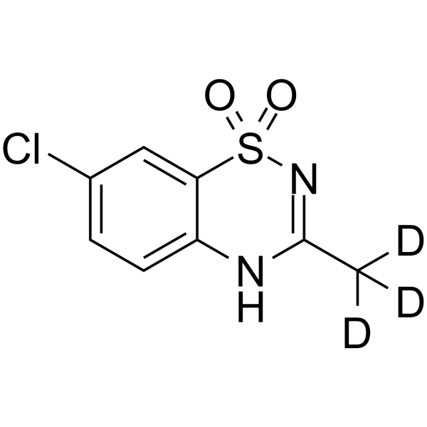 Diazoxide-d3 structure