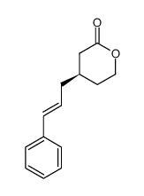 (R)-4-((E)-3-Phenyl-allyl)-tetrahydro-pyran-2-one Structure