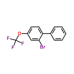 2-Bromo-4-(trifluoromethoxy)biphenyl Structure