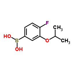 4-Fluoro-3-isopropoxyphenylboronic acid结构式