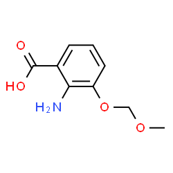 Benzoic acid, 2-amino-3-(methoxymethoxy)- (9CI) structure