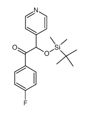 2-(tert-butyldimethyl-silyloxy)-1-(4-fluorophenyl)-2-pyridin-4-yl-ethanone Structure