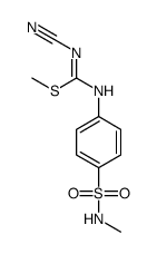 (Z)-methyl N'-cyano-N-(4-(N-methylsulfamoyl)phenyl)carbamimidothioate结构式