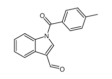 1-(4-methylbenzoyl)indole-3-carbaldehyde结构式