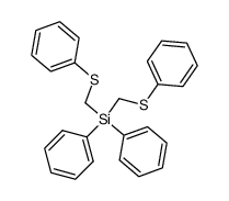 diphenylbis((phenylthio)methyl)silane结构式