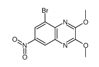 2,3-dimethoxy-5-bromo-7-nitro-quinoxaline结构式