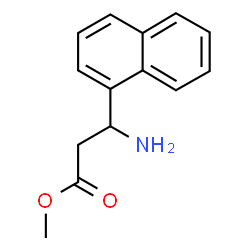 3-AMINO-3-NAPHTHALEN-1-YL-PROPIONIC ACID METHYL ESTER结构式