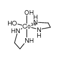 cis-diaquabis(ethylenediamine)cobalt(III) Structure