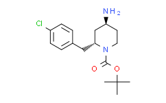 (2R,4S)-Tert-butyl 4-amino-2-(4-chlorobenzyl)piperidine-1-carboxylate结构式