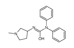 3-(1-Methyl-3-pyrrolidinyl)-1,1-diphenylurea Structure