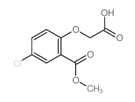 2-(4-chloro-2-methoxycarbonyl-phenoxy)acetic acid Structure