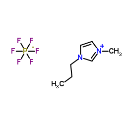 1-Propyl-3-methyl imidazolium structure