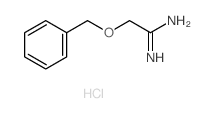 Ethanimidamide,2-(phenylmethoxy)-, hydrochloride (1:1) Structure