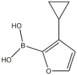 (3-环丙基呋喃-2-基)硼酸结构式