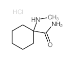 Cyclohexanecarboxamide,1-(methylamino)-, hydrochloride (1:1)结构式